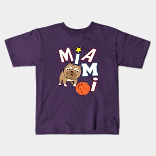 Miami Pitbulls Basketball Squad Jersey #23 Kids T-Shirt